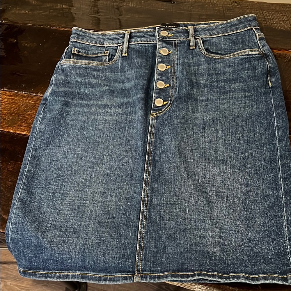 Banana Republic Blue Denim Skirt